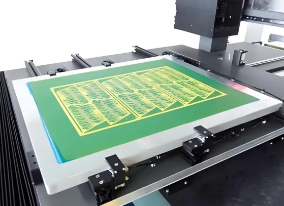 Direct Legend Printing process on a PCB with digital inkjet technology.