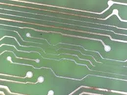 Damaged PCB Trace Close-Up