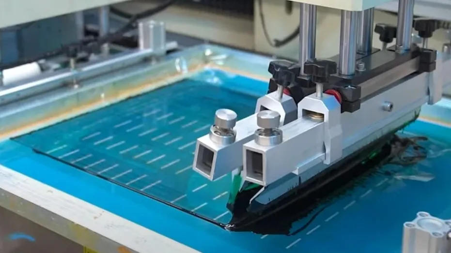 PCB assembly line using optimized silkscreen color for manufacturing efficiency