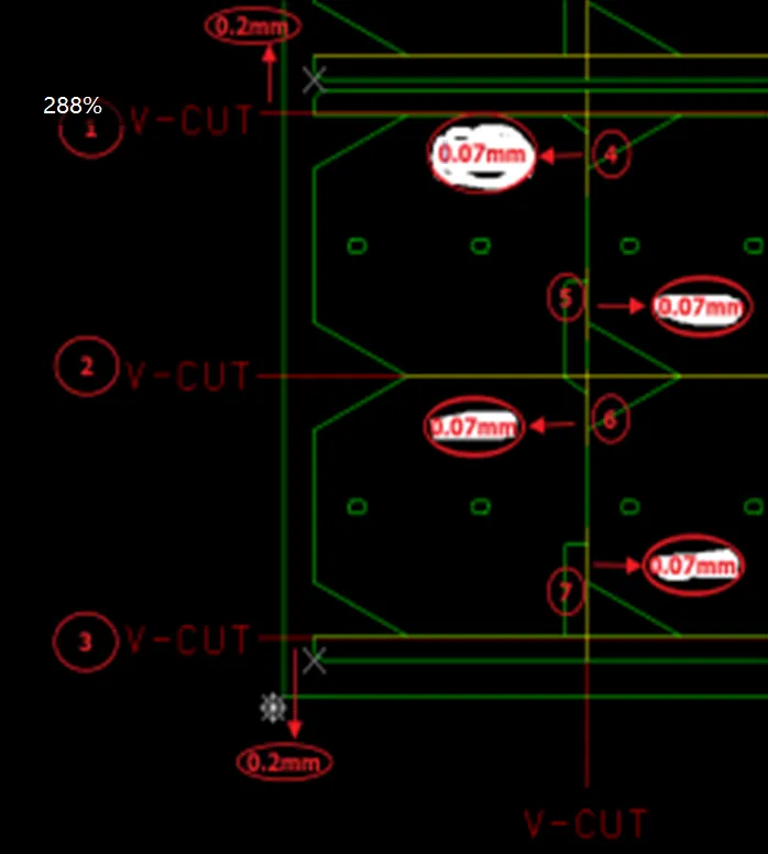 V-cutting PCB design