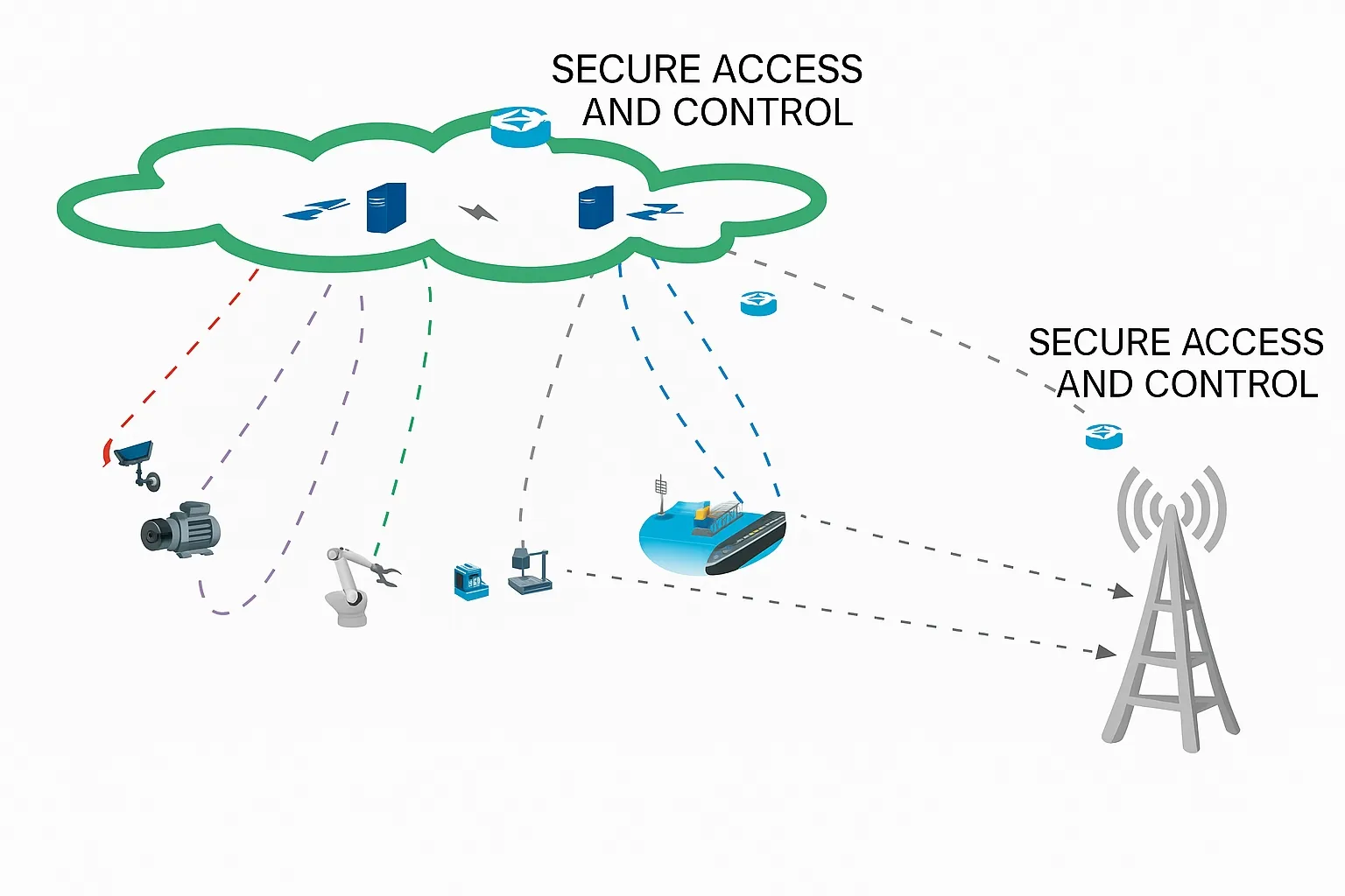 Heterogeneous access space-ground integrated network architecture