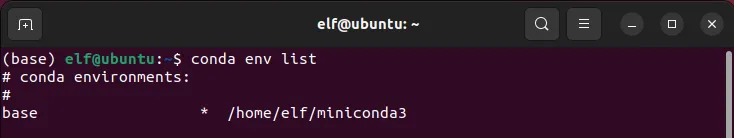 View conda environments