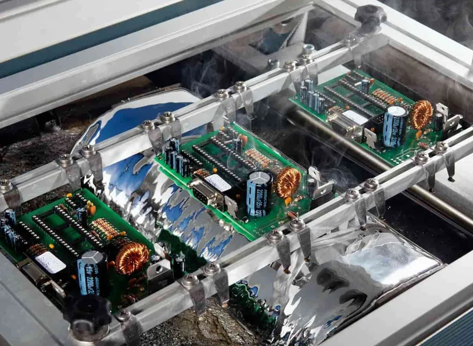 Wave soldering machine conveyor system for PCB assembly