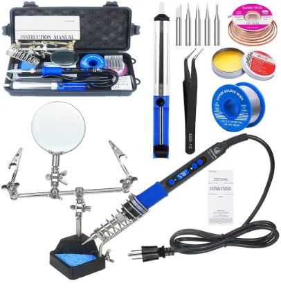 Essential tools for hand soldering with solder paste