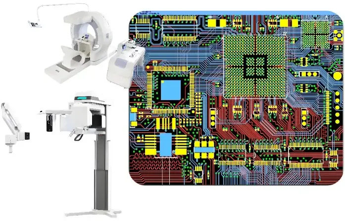 Patient monitoring device with PCB design for signal integrity