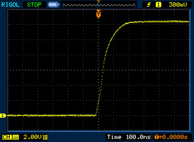 Oscilloscope Capture of Relay Contact Bounce