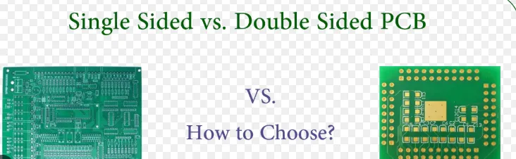 Single-sided PCB vs double-sided PCB comparison illustration