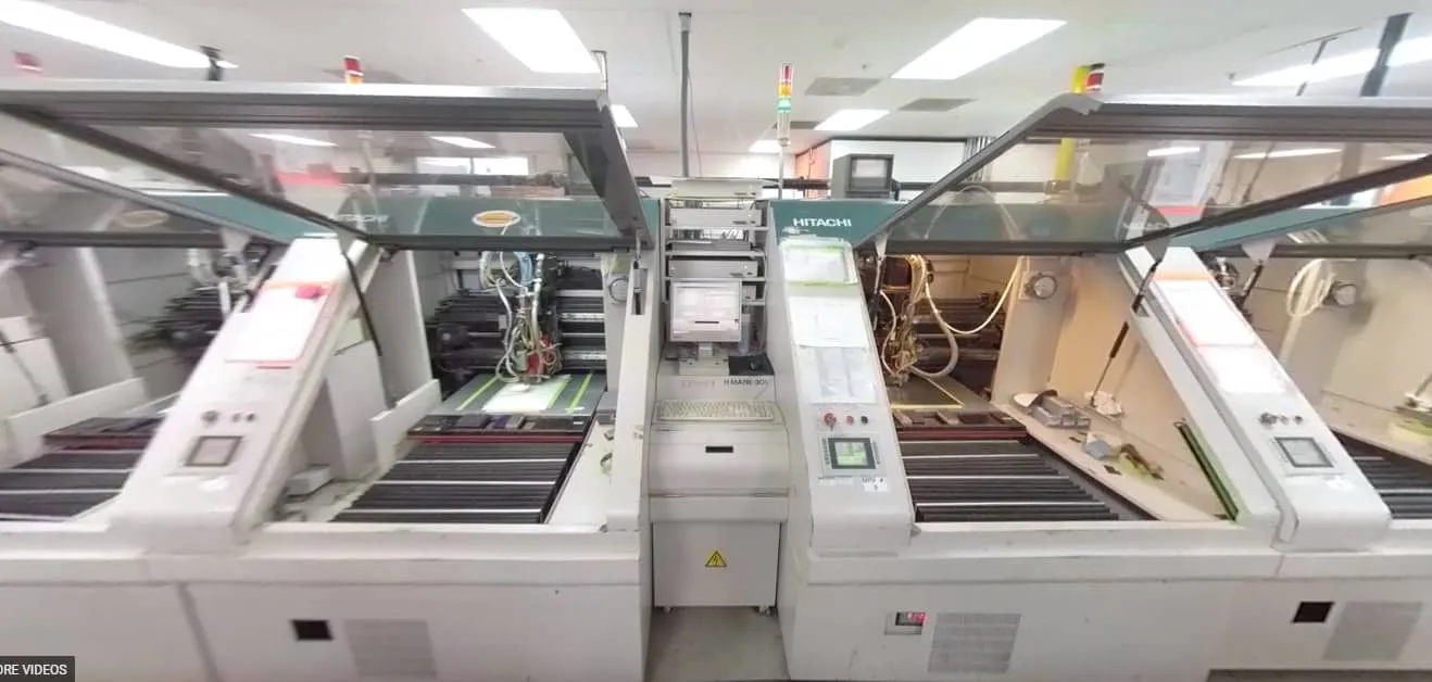  a clean drilling setup with tools organized and a PCB in progress
