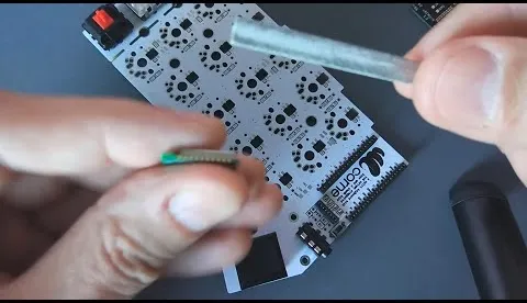 Hand soldering aluminum PCB with precision soldering iron