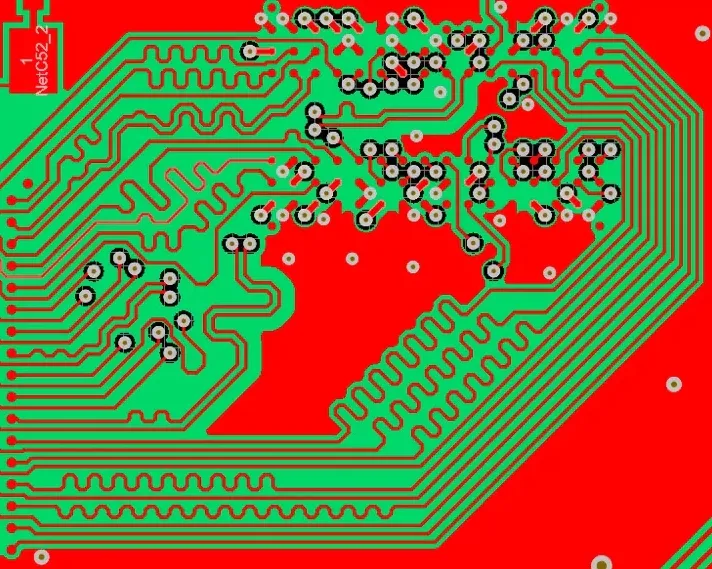 PCB trace design with differential pair routing for high-speed infotainment signals