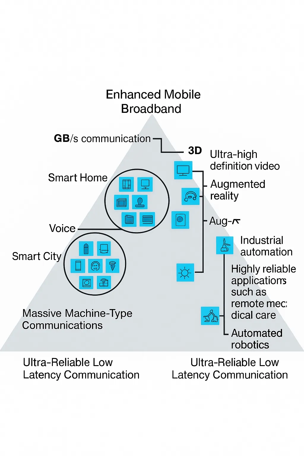 5G use cases triangle diagram