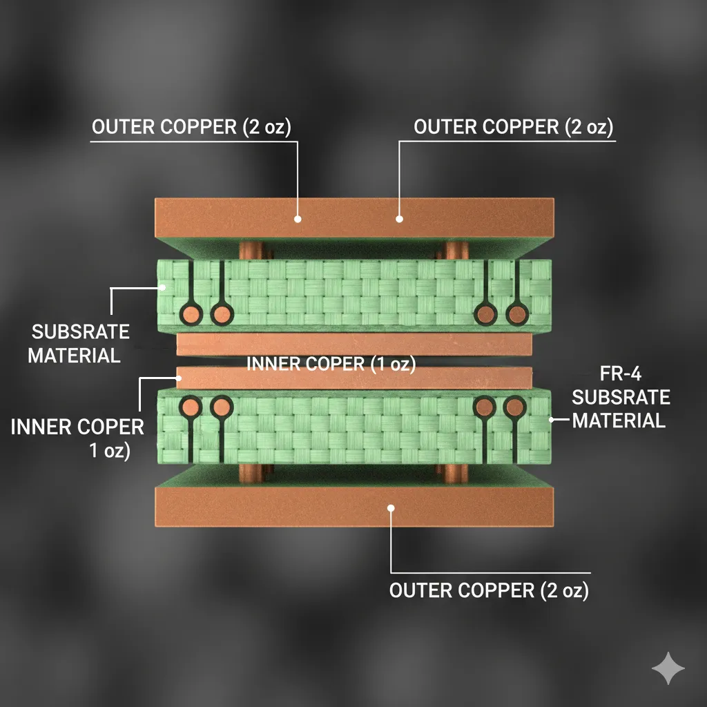Copper Thickness (Mils) as a Factor in Choosing the Right PCB Material for Your Application
