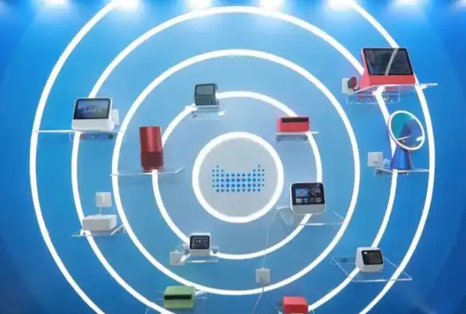 Futuristic IoT wearable device with advanced PCB technology.