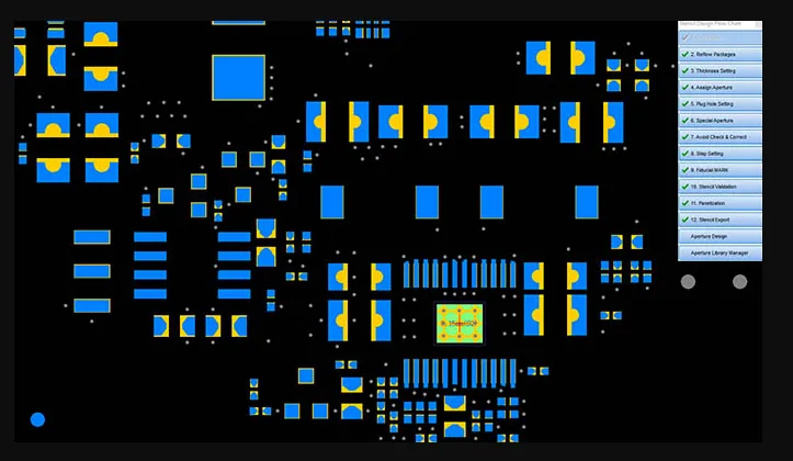 Stencil design for SMT solder paste printing