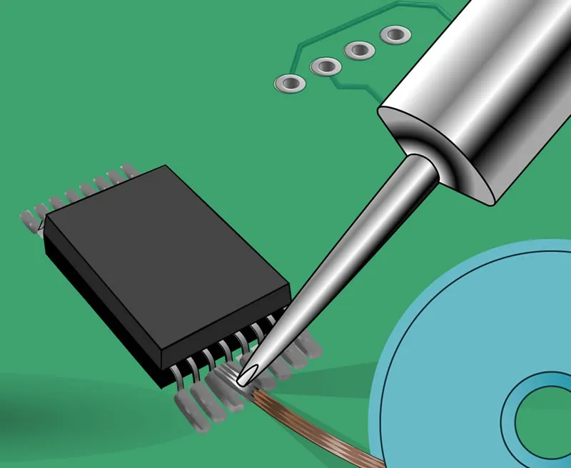 Solder Bridge Repair Process