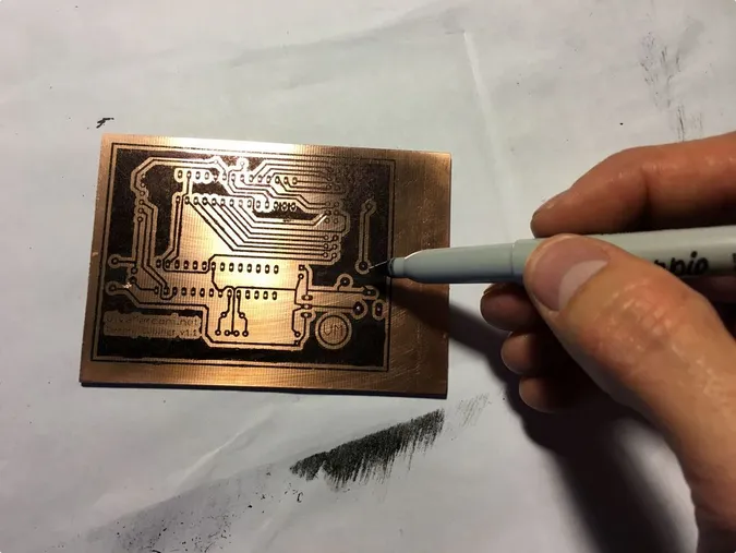 Tools and materials for DIY PCB etching at home