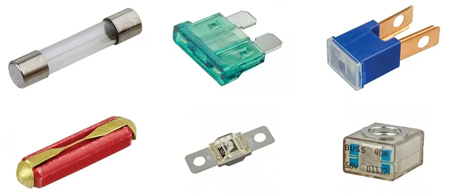 Assortment of fuse types