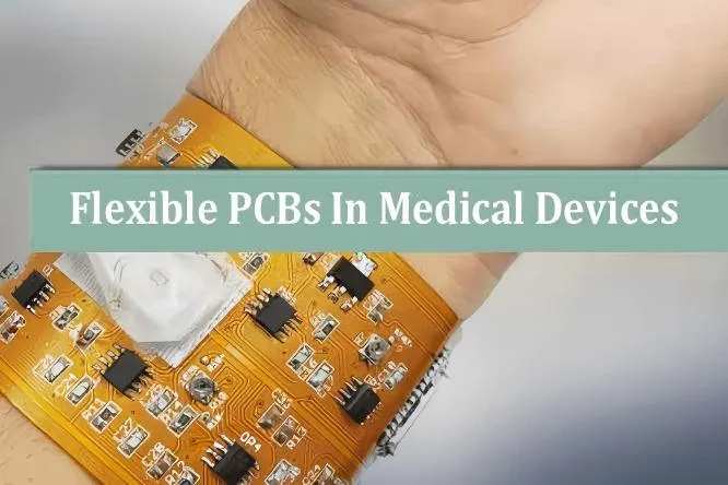 Wearable medical device with flexible PCB