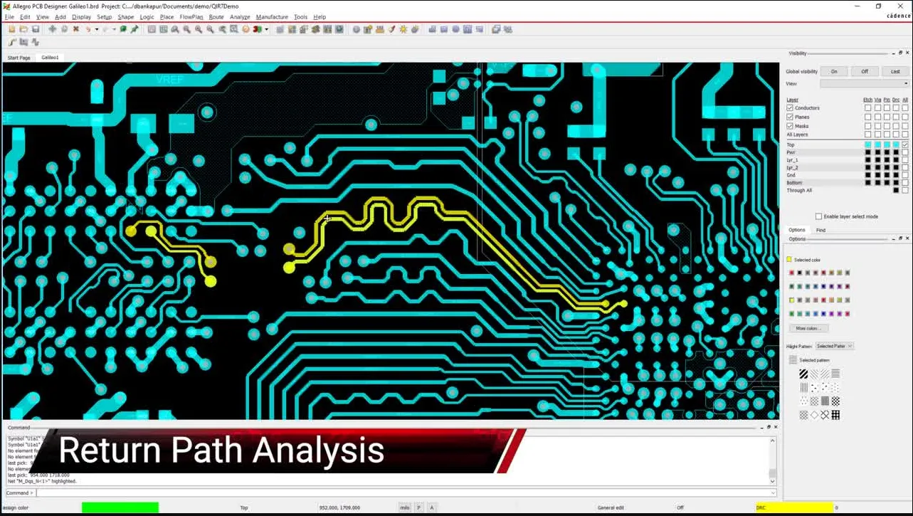 High-speed PCB layout for gaming console with trace routing and ground planes