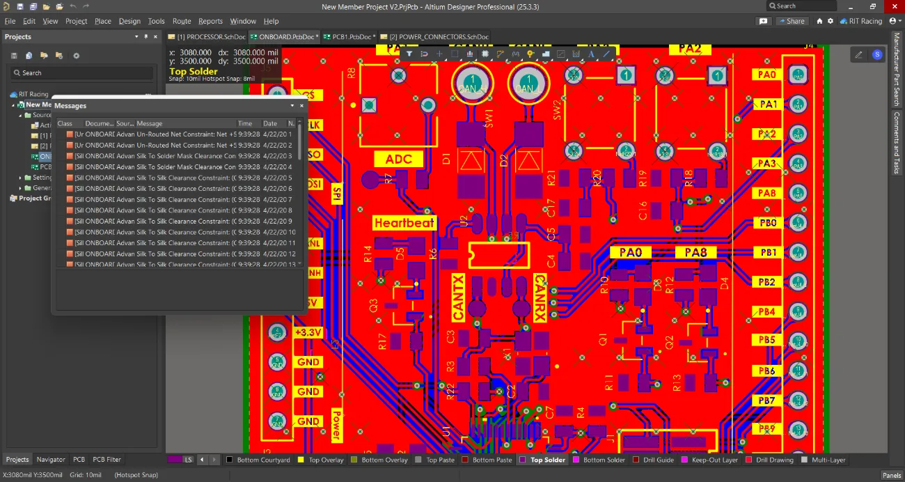 PCB Layout DRC Report