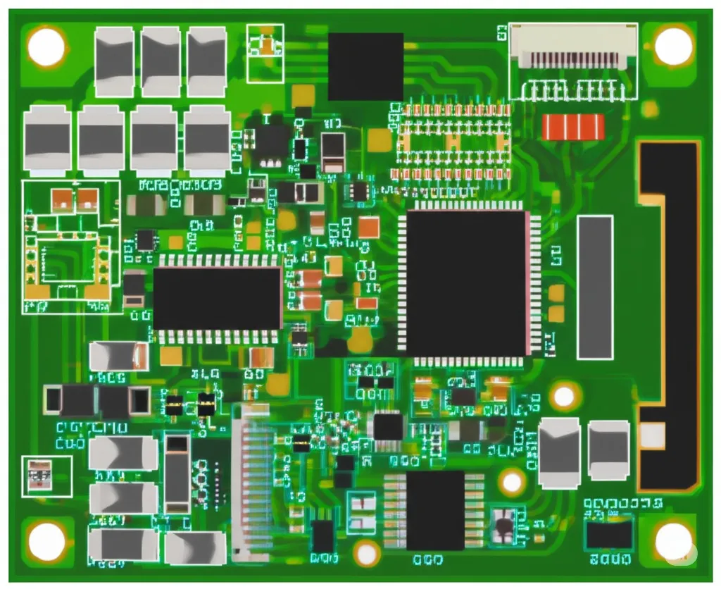 PCB component orientation for signal flow and manufacturing efficiency.
