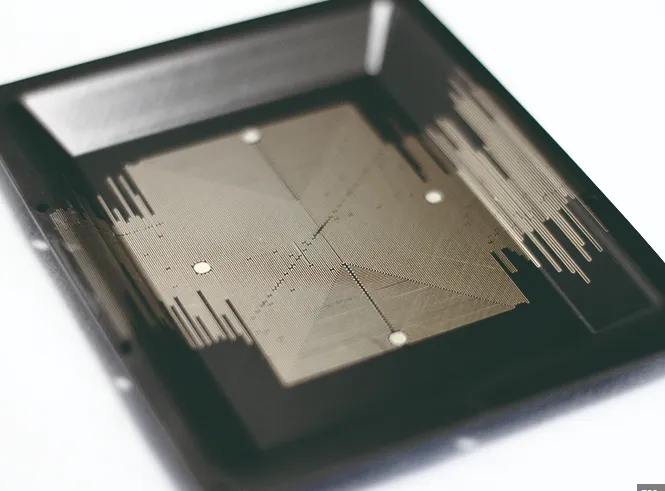 Anti-tampering PCB design with protective mesh layer."