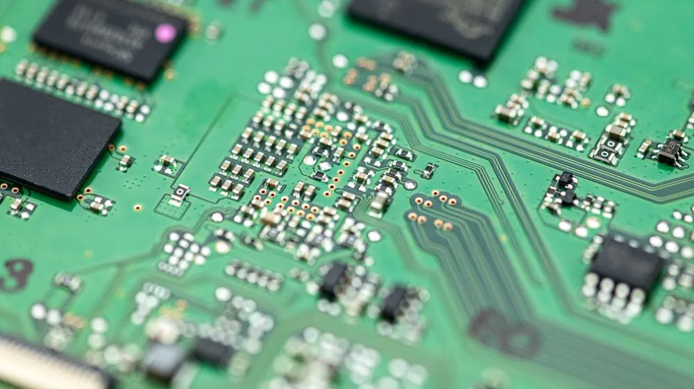 Finished PCB with copper pour and soldered components for optimal performance.