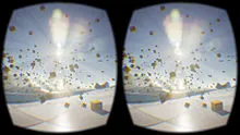 VR headset optical layout example