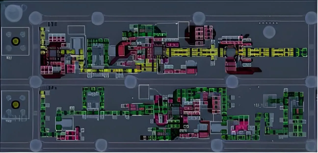 RF trace routing for high-frequency PCB layout.