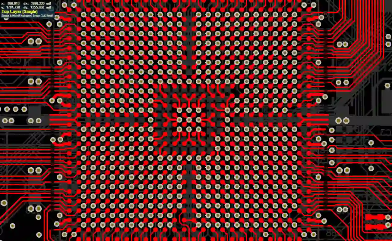 BGA Fanout Pattern Diagram