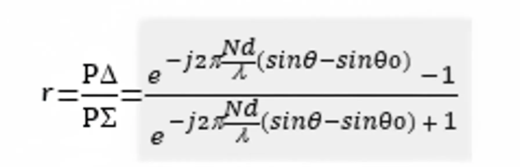 ratio of difference to sum