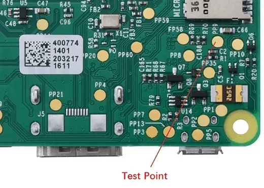 PCB test pad placement