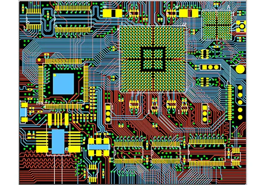 Diagram of PCB trace illustrating impedance factors and signal reflection