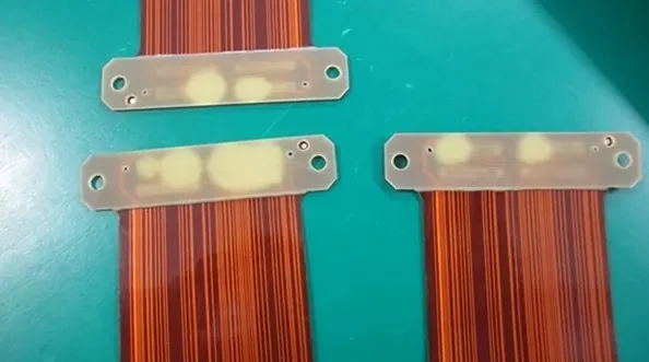 Diagram of a flex PCB designed for disassembly.