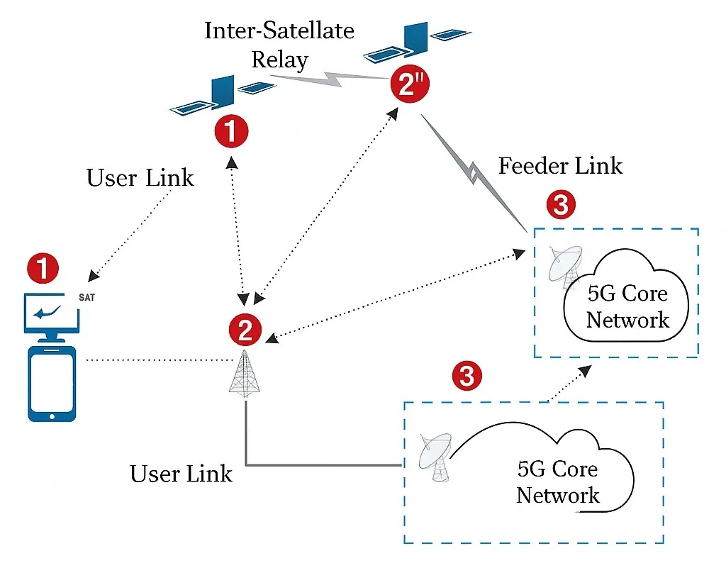 Space-ground integrated network architecture