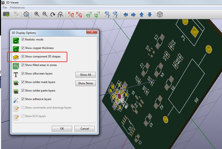 KiCad 3D Viewer