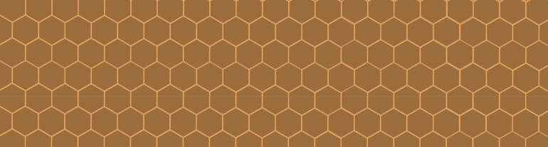 hexagonal hatched polygon