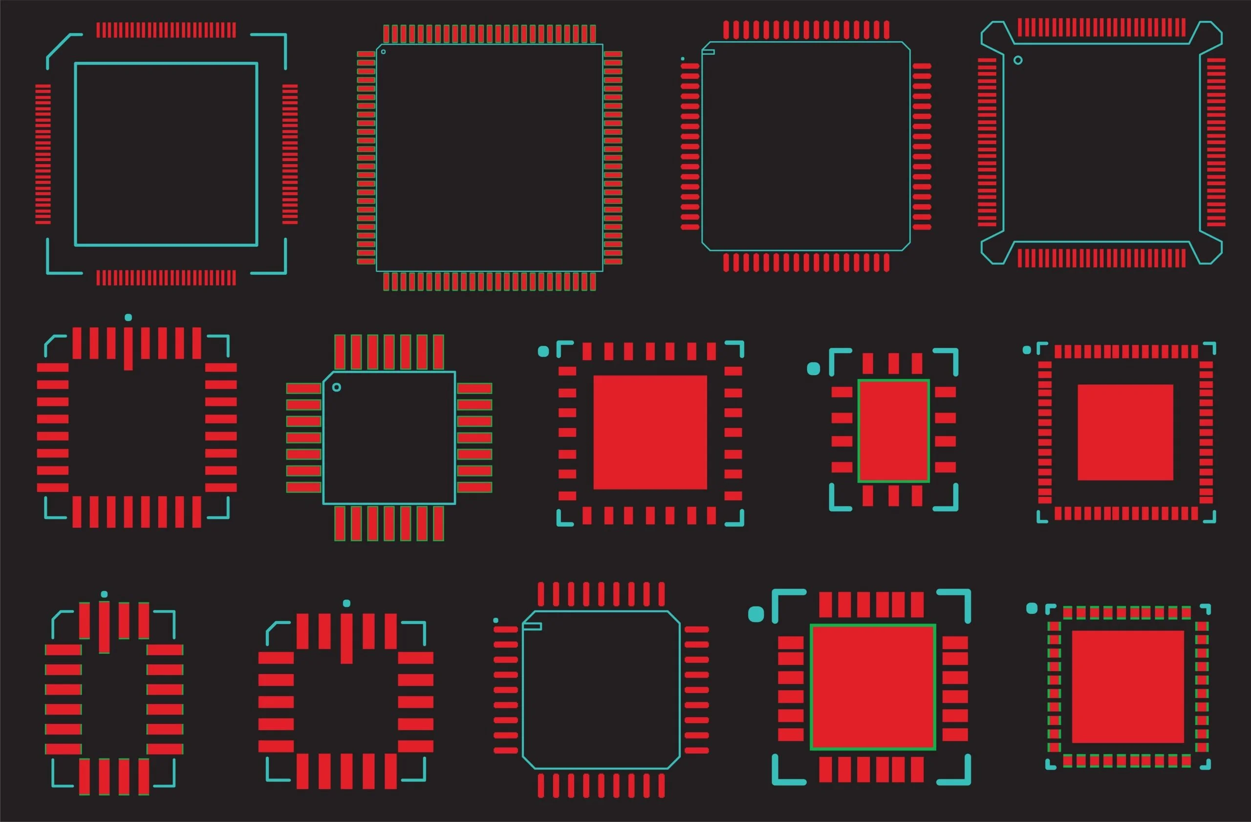 Footprint-dimensions-for-electronic-parts