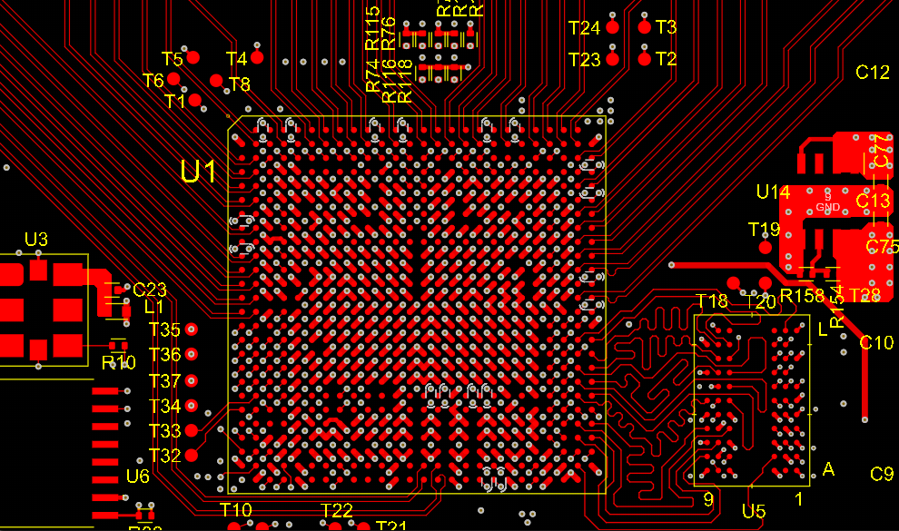 HDI_PCB_BGA_Fanout_Routing