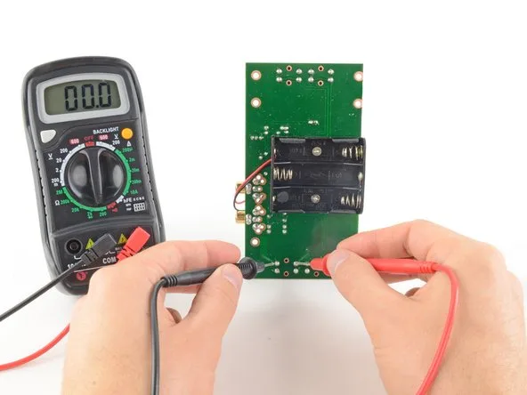 Troubleshooting rework station problems with a multimeter