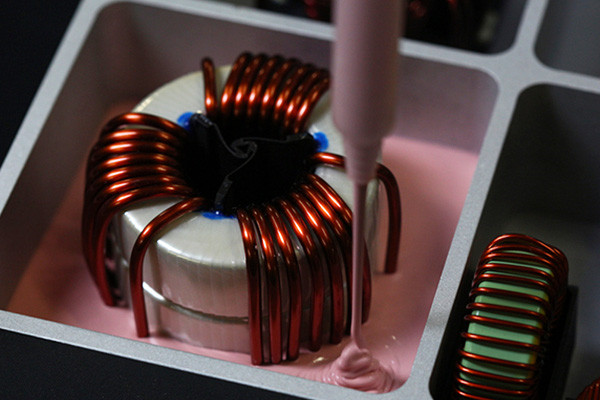 Potted high-voltage electronics
