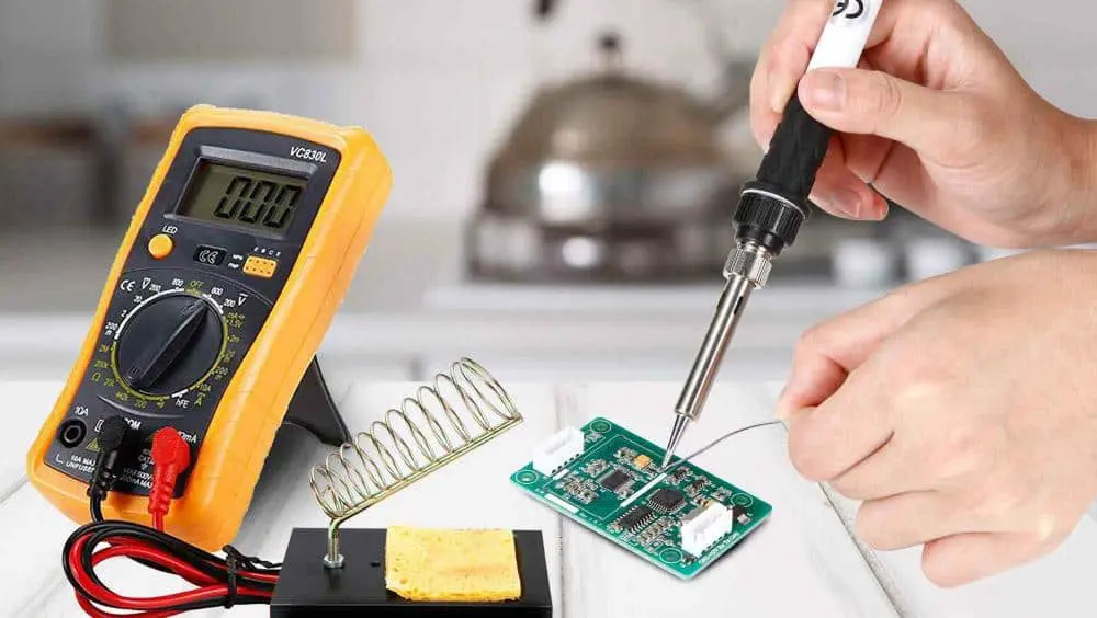 Picture Placement Suggestion: Insert an image here showing a hobbyist soldering a PCB at a workbench. ALT Text: "Hobbyist practicing hand soldering on a DIY PCB prototype."