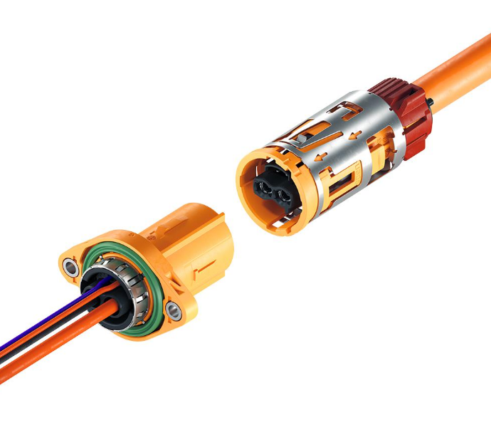 "High-voltage automotive connector for EV battery management system."