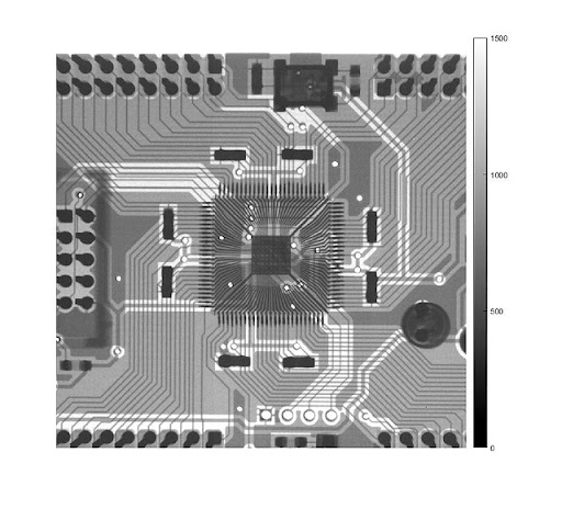 High-density interconnect PCB for CT scanner.