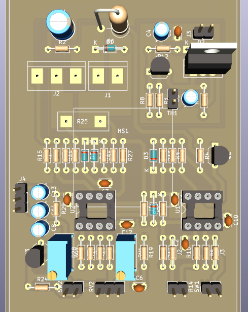 Noise reduction PCB layout with ground plane