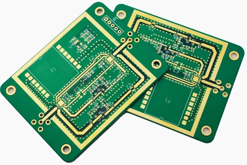 Finished PCB with ENIG surface finish for optimal performance.