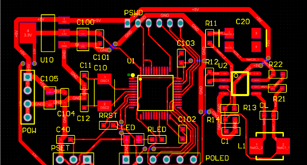 Suggested Image Placement: Place an image here showing a simple single-layer PCB with labeled components for an IoT sensor. ALT Text: "Single-layer PCB design for IoT sensor with labeled components."