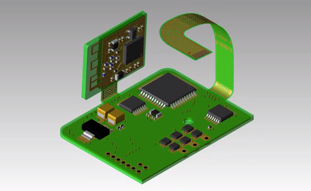 Flexible polyimide PCB for vibration-resistant automotive applications.