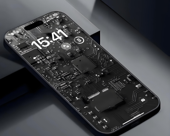 "HDI PCB in a smartphone showcasing high-density design and compliance with IPC standards."