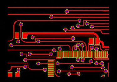 PCB design software highlighting via filling specifications.